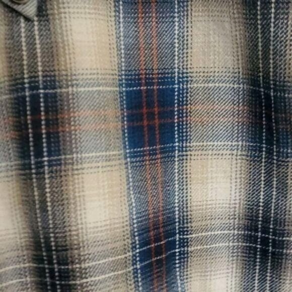 G.H.‎ Bass & Co. BASS Teal Plaid Casual Buttoned Down Sz. L Shirt - Picture 5 of 10